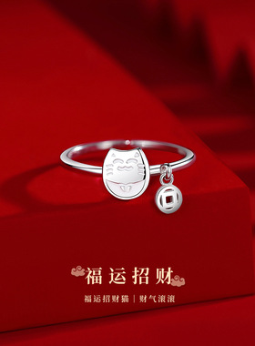 钱币吊坠纯银复古个性小众风戒指