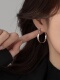 925银莫比乌斯耳环小众耳钉新款 女高级感耳饰 2023爆款