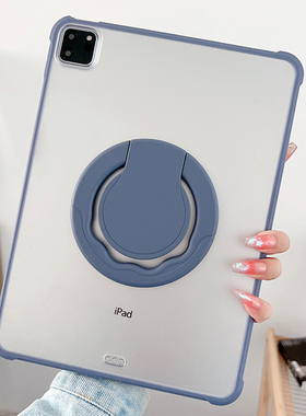 2023新款第十代ipadair5保护壳24适用Pro11寸360旋转支架苹果mini6平板套防弯亚克力10.2寸防摔7轻薄9代A1566