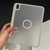 磁吸环iPadmini7保护套2024款 3磨砂6透明壳10.5亚克力防弯789代硬外壳10.2 pro11带笔槽ipad11平板第十代AIR4