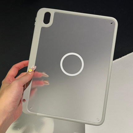 磁吸环iPadmini7保护套2024款pro11带笔槽ipad11平板第十代AIR4/3磨砂6透明壳10.5亚克力防弯789代硬外壳10.2