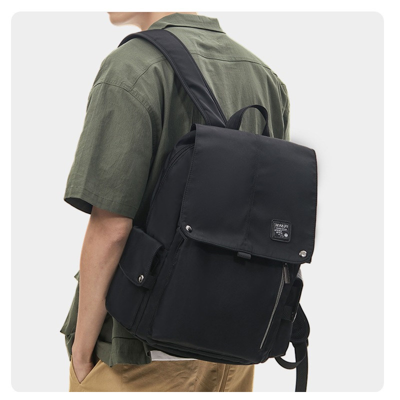 潮流双肩包男女休闲日常通勤电脑背包防水大中学生书包轻便旅行包