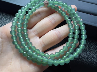 共108颗 6.0 起光晴水 卡5.9 天然翡翠A货高冰晴水项链