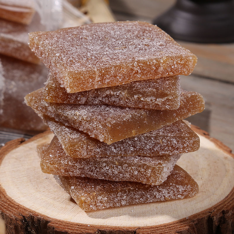 潮汕姜汁软糖姜糖片特产生姜糖手工正宗老姜味小吃零食牛皮糖姜糖