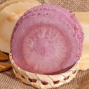 风吹饼薄饼潮汕各地方特产小吃紫薯味饼干潮州汕头零食饼瓦片煎饼
