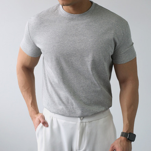 GBHP索罗娜凉感抑菌短袖男士春夏季商务休闲T恤纯色防晒通勤体恤