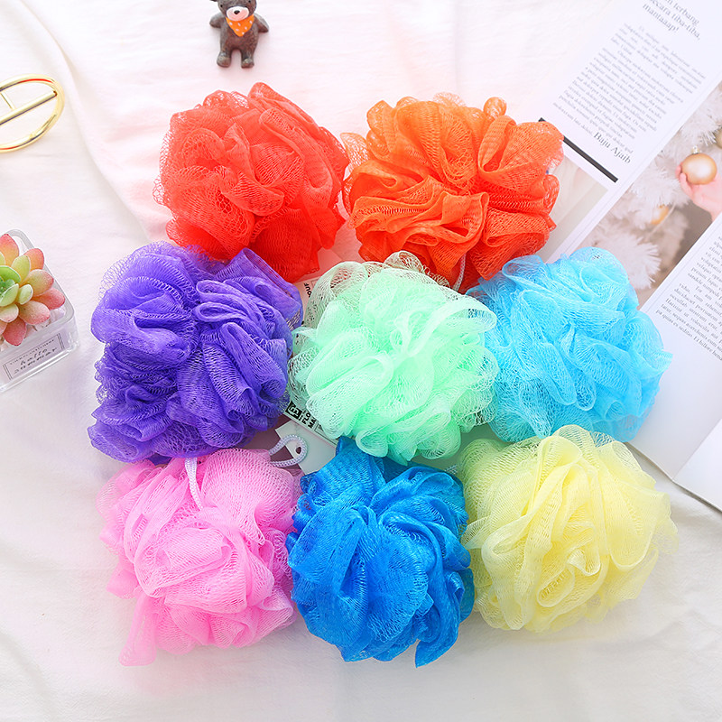 沐浴球BT彩色加厚泡沫搓洗