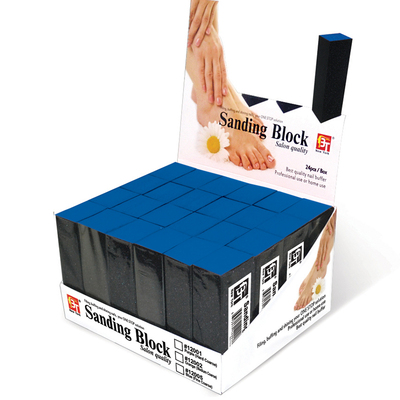 三面磨砂块中国指甲锉BT美甲工具