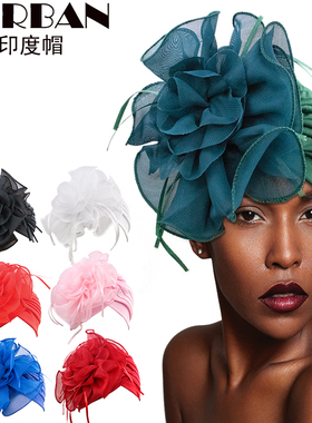 BT花朵风包头帽Turban