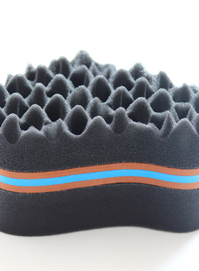 BT黑人海绵卷发器双面非洲卷发海绵刷海绵Tornado Coiler 2WAY