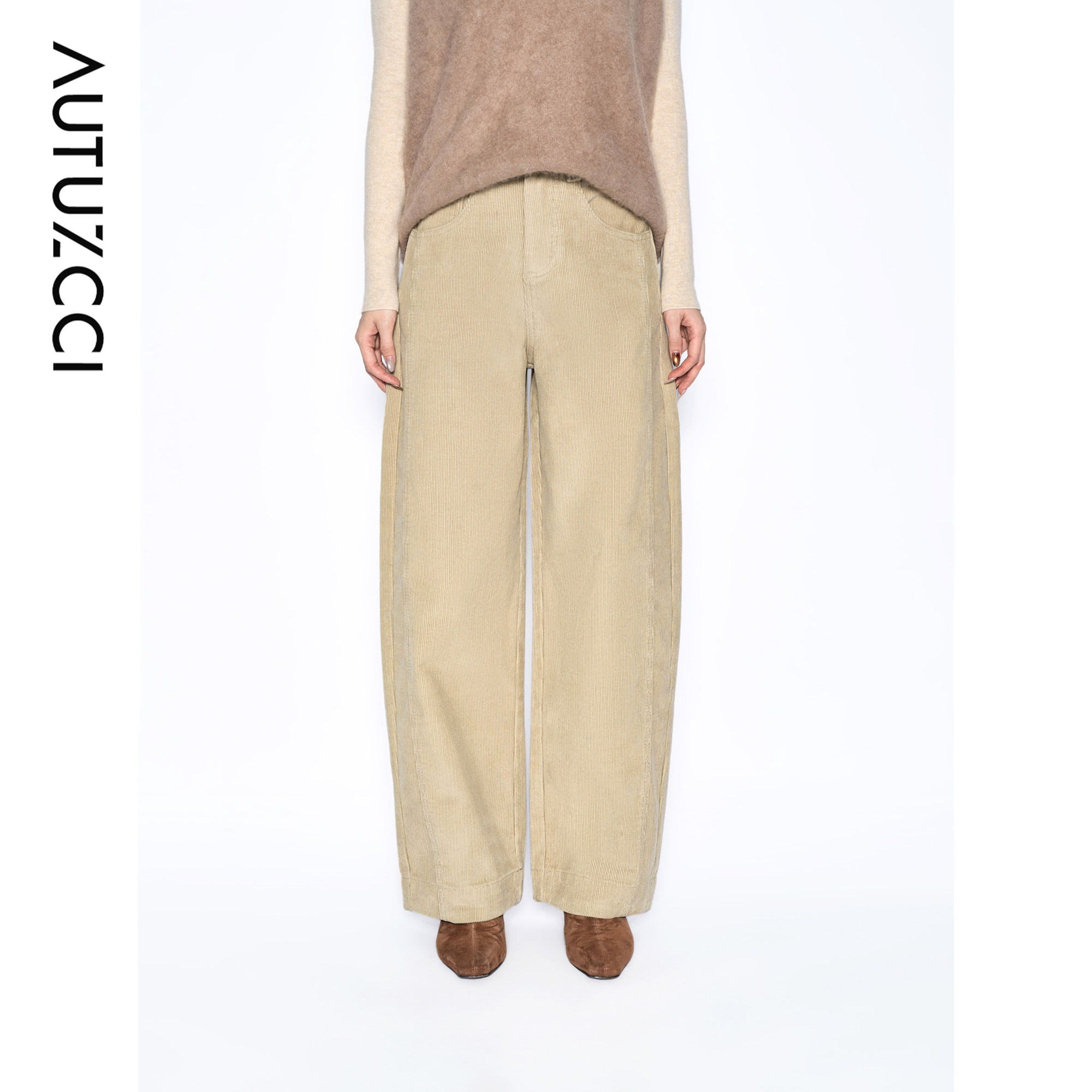 灯芯绒秋冬弯刀气质宽松长款加厚直筒裤加绒休闲裤L8A378,女装/女士精品,休闲裤,淘宝优惠券,粉丝福利购,淘宝优惠卷