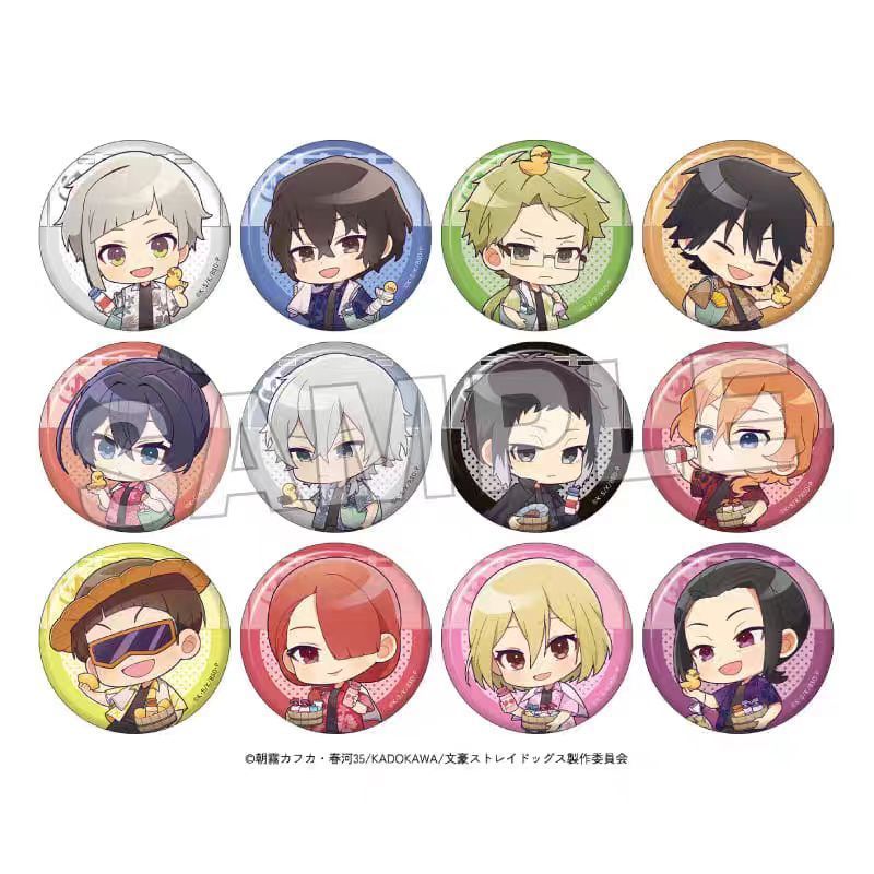 文豪野犬极乐汤Q版徽章吧唧