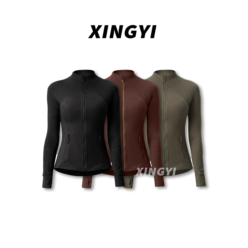 『XINGYI』女士运动弹力上衣瑜伽拉链衫XY9327
