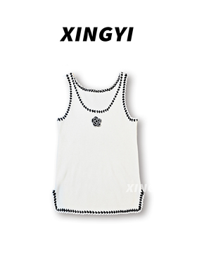『XINGYI』高版本针织勾边山茶花吊带背心XY8249