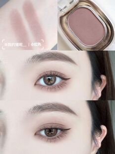 去肿天花板了 低饱和清冷玫瑰茶棕眼妆 Ameli单色眼影221哑光灰调