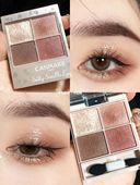 canmake新品 温柔富家女 砍妹四色眼影盘m02 玫瑰茶棕碎钻闪 敲美