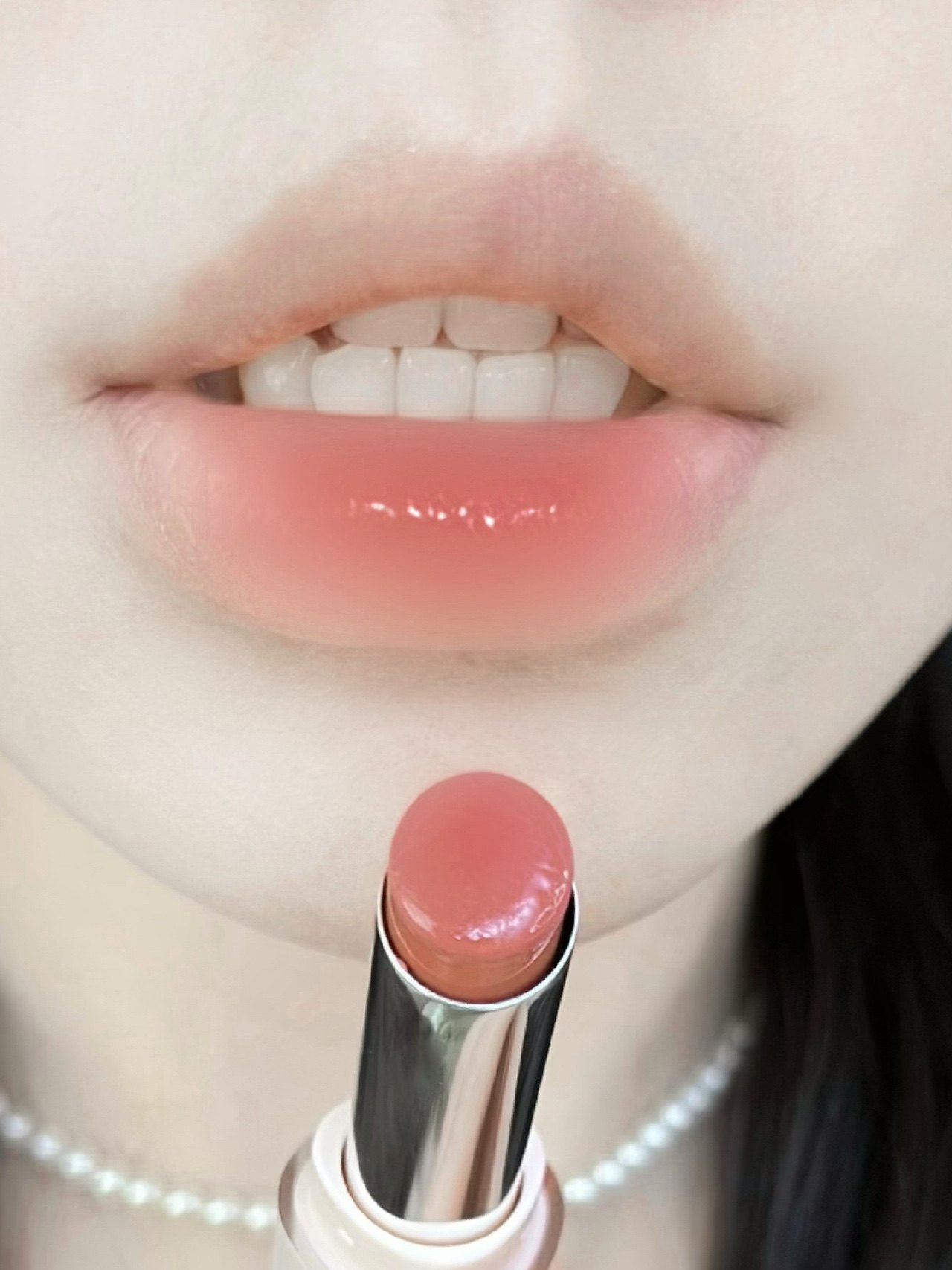 无花果白开水你是懂无辜纯欲氛围橘朵水光唇膏口红01漂浮粉滋润