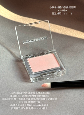 小猴子你无敌了人生卧蚕已出现pinkmakc单色眼影卧蚕05哑光橘粉色