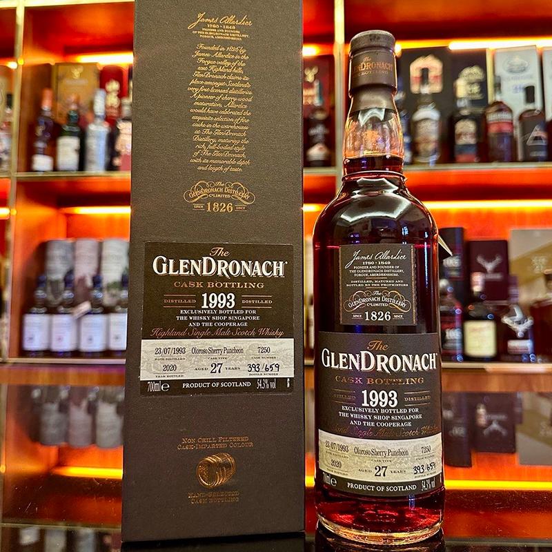 格兰多纳27年1993-2020礼盒装 苏格兰单一麦芽威士忌洋酒桶号7250