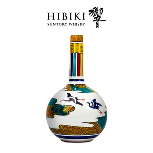 HIBIKI 响21年 九谷烧 色绘 霞鹤文下 无形瓶日本收藏老酒 威士忌