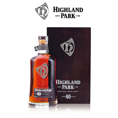 Highland Park 高原骑士 40年 单一麦芽威士忌进口洋酒礼盒高年份