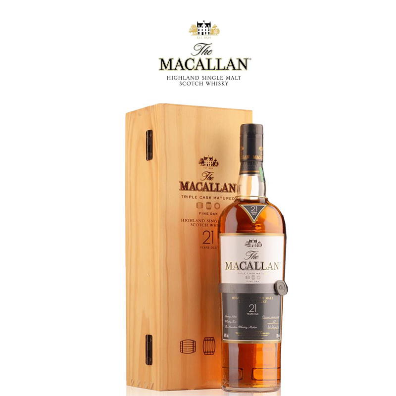 麦卡伦21年黄金三桶单一麦芽威士忌 MACALLAN TRIPL