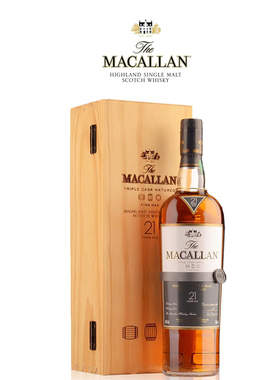 麦卡伦21年黄金三桶单一麦芽威士忌 MACALLAN TRIPLE CASK 洋酒