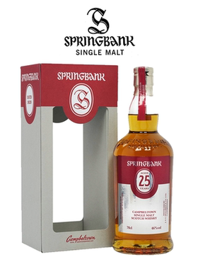 2Springbank 云顶25年2015版礼盒装苏格兰单一麦芽威士忌700ml洋