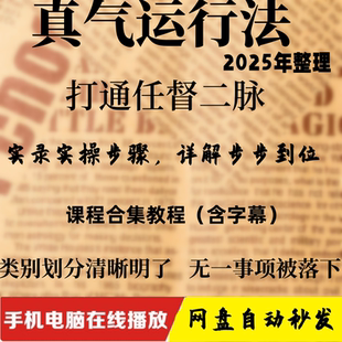 真传内功秘籍内功心法 内功七日通任督二脉 大小周天法门教程视频