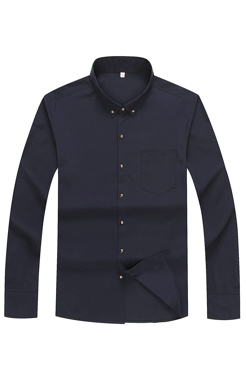 2XL-10XL新款宽松弹力休闲长袖衬衣加肥大码男士衬衫上衣8710-P50,男装衬衫,星座802