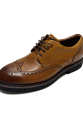 专柜正品莱尔斯丹男鞋低帮牛皮系带商务正装鞋男士德比皮鞋42001