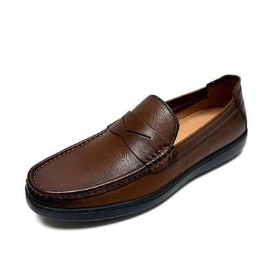 专柜莱尔斯丹男鞋轻便舒服乐福鞋男士皮鞋时尚休闲真皮鞋41802