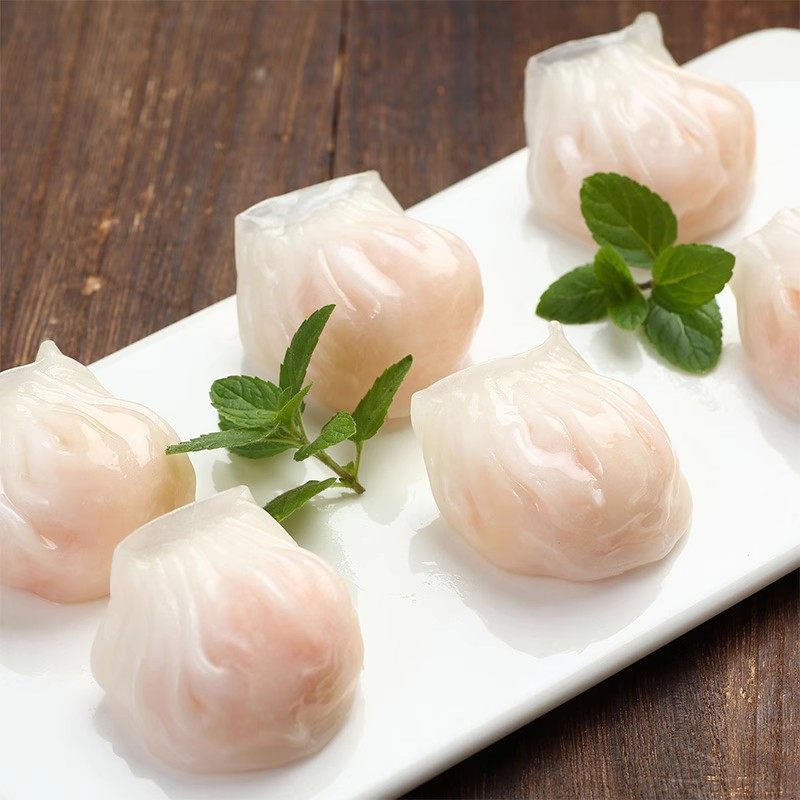 高美水晶虾饺 整袋40个广东早茶速冻虾饺鲜虾滑饺虾饺皇广式茶点