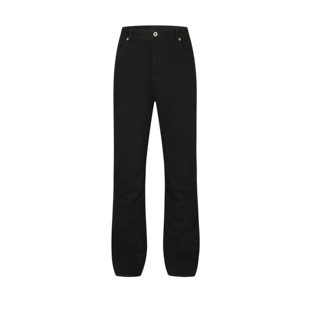 DaeeWooo 黑色水洗Vintage517微喇磨烂休闲ins潮流高级百搭牛仔裤