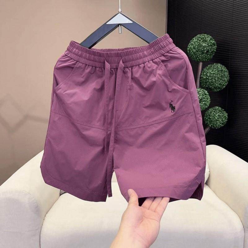 裤子简约夏季五分百搭短裤薄款打孔透气刺绣宽松速干2025男士休闲