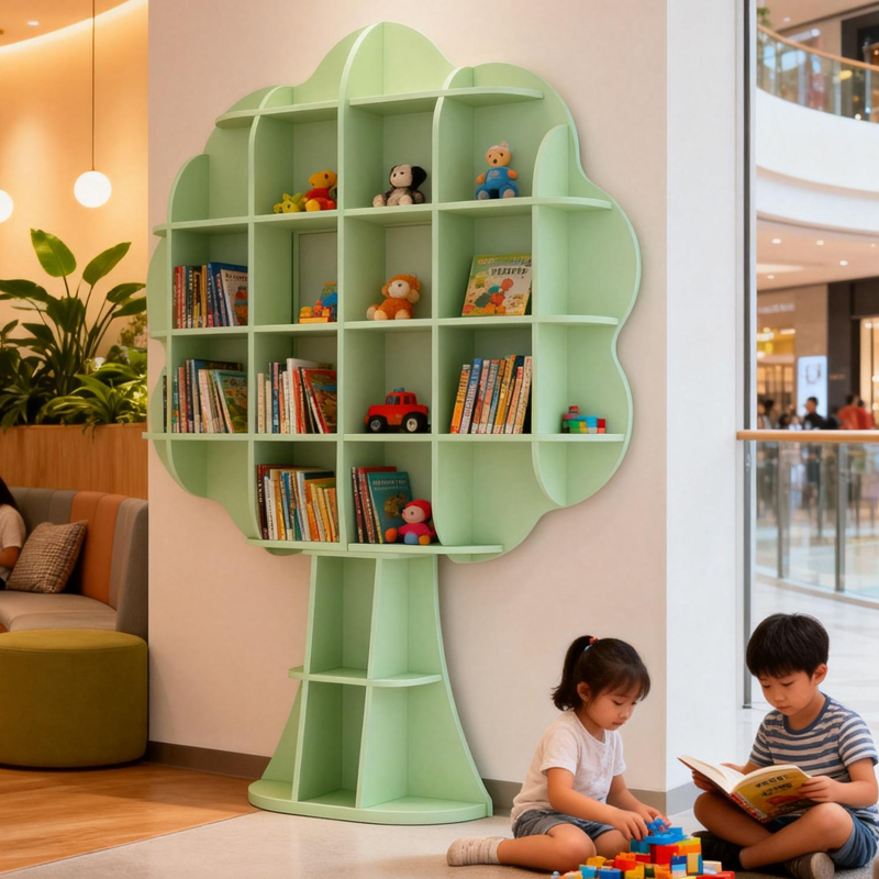 创意苹果树形儿童绘本收纳书架