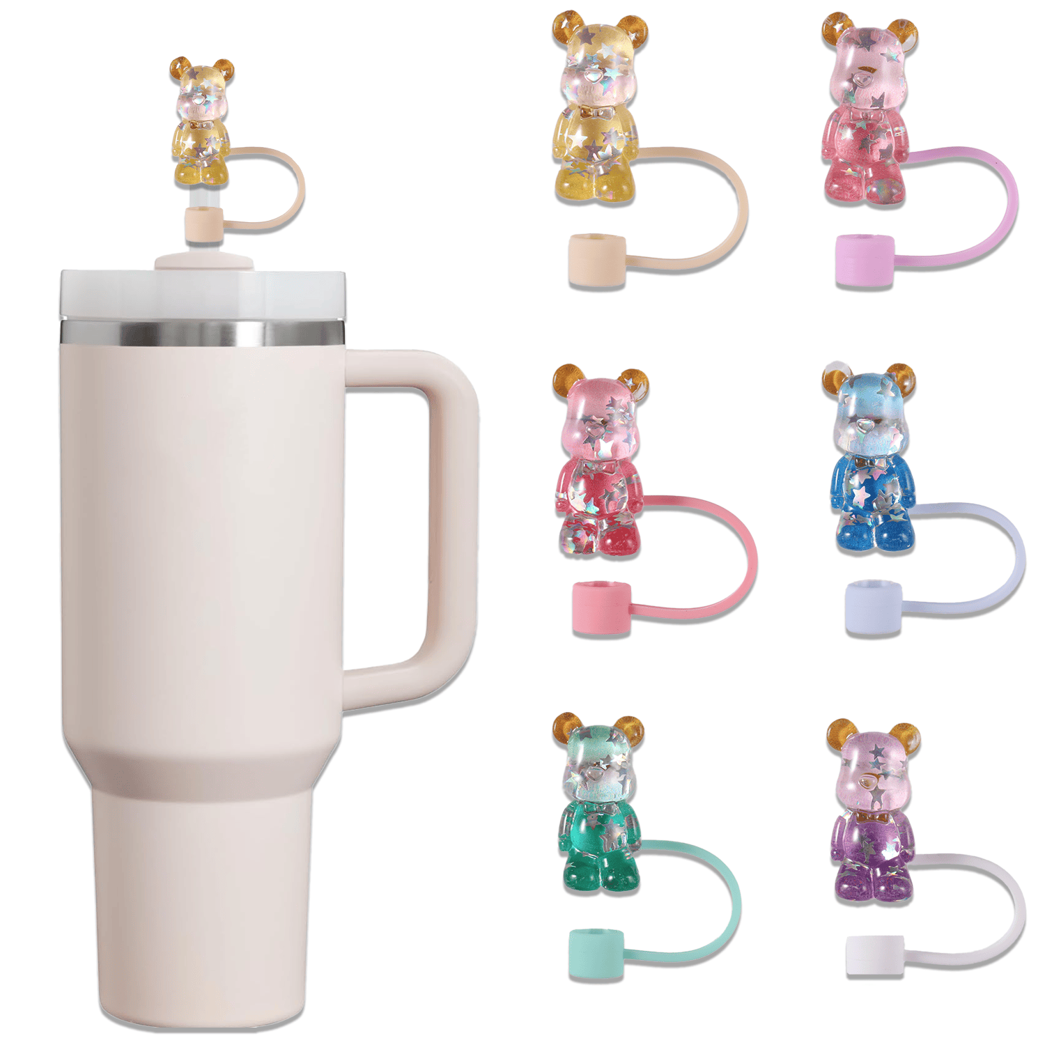 暴力熊吸管帽stanley水杯吸管盖高颜值吸管配件