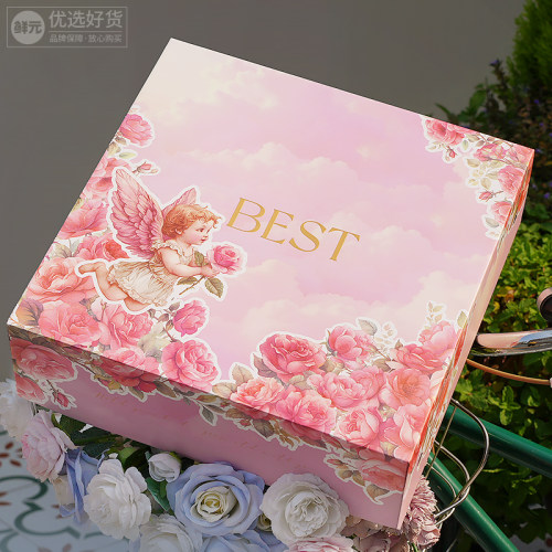 法式七夕浪漫粉色天使礼盒