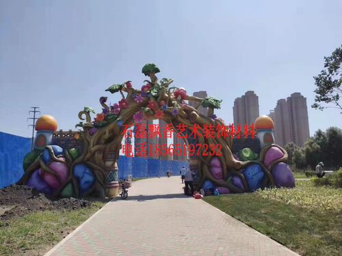 塑石冬雪大门大型雕塑