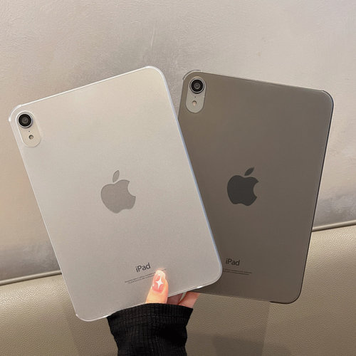 缺边2025年24适用iPad Pro 11寸Air7磨砂透明外壳保护套13寸超薄硬壳Air5无盖简约iPadA16防弯曲后壳第11代M3