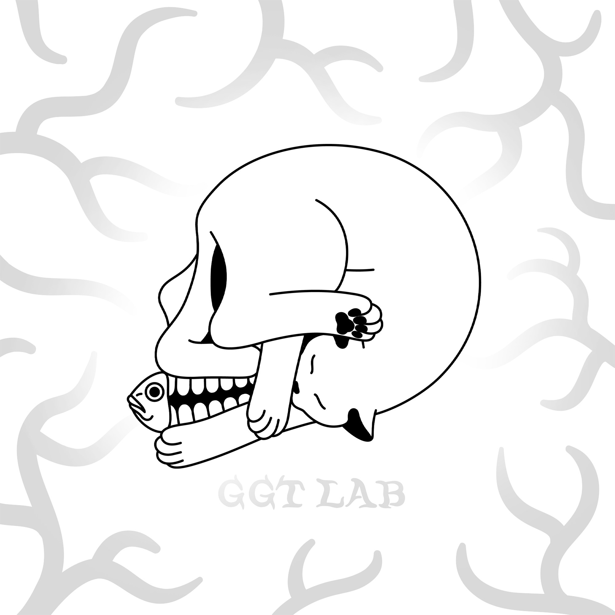 GGT LAB [猫X骷髅] 金属胸针 徽章冰箱贴 原创设计 可爱恶搞