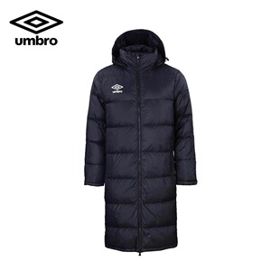 Umbro茵宝长款羽绒服中性男女同款鸭绒