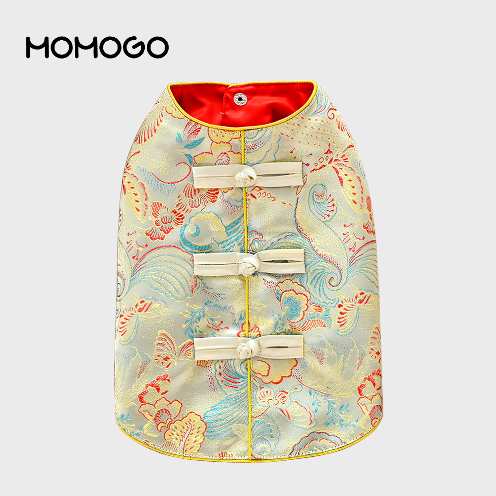 狗狗猫咪唐装汉服新中式过年衣服