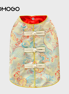 狗狗猫咪唐装汉服新中式过年衣服