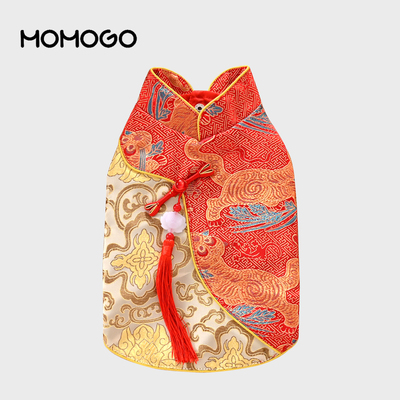 狗狗猫咪唐装中国风衣服结婚礼服