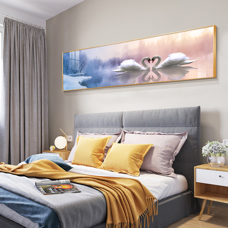 长相厮守 卧室床头装饰画现代简约壁画卧室床头挂画主卧