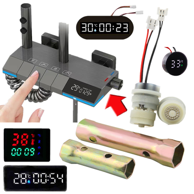 淋浴花洒水龙头显示屏套筒扳手