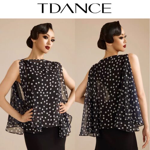 TDANCE摩登练习服前后大飘片连体