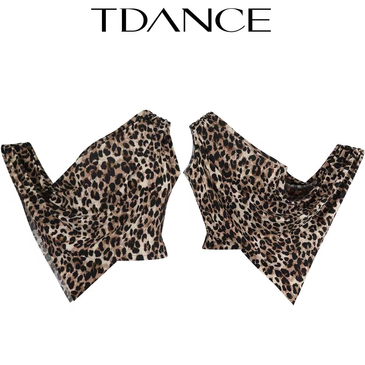 TDANCE拉丁舞服单肩外飘上衣短款