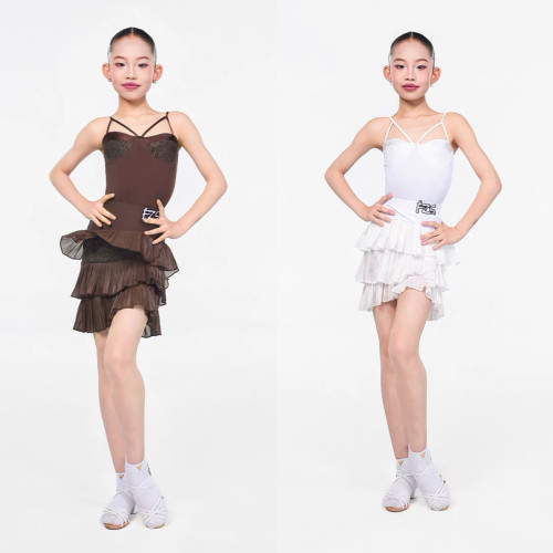 FZSDANCE新款拉丁舞流光百褶裙
